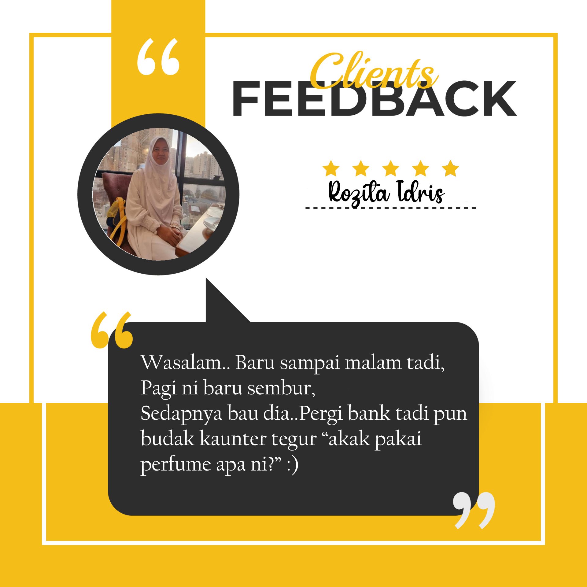 Client or customer review testimonial social media post. Customer or client service feedback review post design template